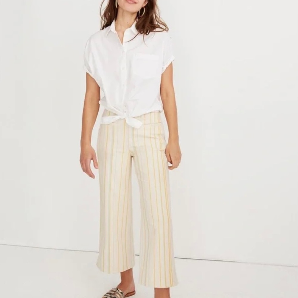 Madewell Cropped Wide Leg Pants